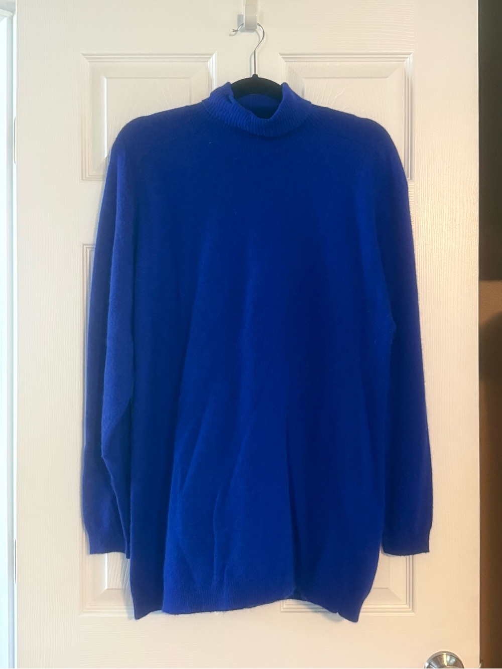 Cozy Blue Turtleneck Sweater for Women